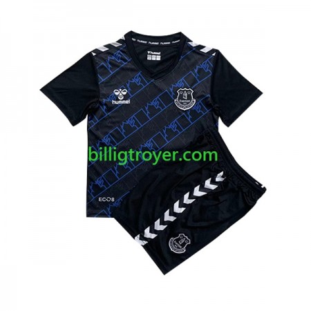 Billige Fotballdrakter Everton FC Keeper Barn Bortedraktsett 2023/24 Kortermet